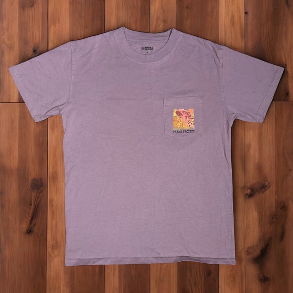 Parks Project T-Shirt Adult Small Purple Pocket Tee National Parks Mushroom - Picture 2 of 6